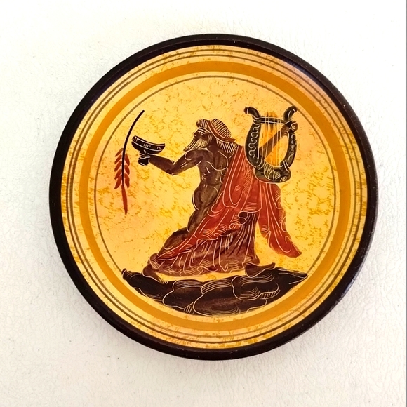 Ancient Greek Style Greek Gods Decorative Pottery Orpheus Plate Apollo Pitcher - Picture 11 of 16